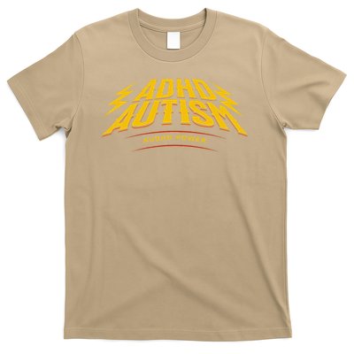 Audhd Power Autism ADHD Awareness Lightning Bolts T-Shirt