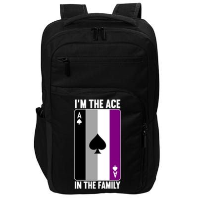 Asexual Pride Asexuality Awareness Im The Ace In The Family Cool Gift Impact Tech Backpack