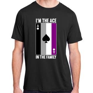 Asexual Pride Asexuality Awareness Im The Ace In The Family Cool Gift Adult ChromaSoft Performance T-Shirt