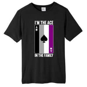 Asexual Pride Asexuality Awareness Im The Ace In The Family Cool Gift Tall Fusion ChromaSoft Performance T-Shirt