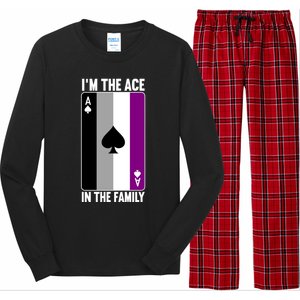 Asexual Pride Asexuality Awareness Im The Ace In The Family Cool Gift Long Sleeve Pajama Set