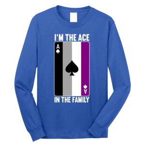 Asexual Pride Asexuality Awareness Im The Ace In The Family Cool Gift Long Sleeve Shirt