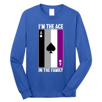 Asexual Pride Asexuality Awareness Im The Ace In The Family Cool Gift Long Sleeve Shirt