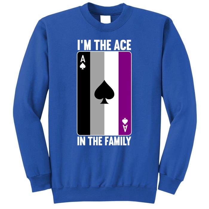 Asexual Pride Asexuality Awareness Im The Ace In The Family Cool Gift Sweatshirt