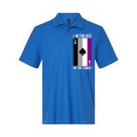 Asexual Pride Asexuality Awareness Im The Ace In The Family Cool Gift Softstyle Adult Sport Polo