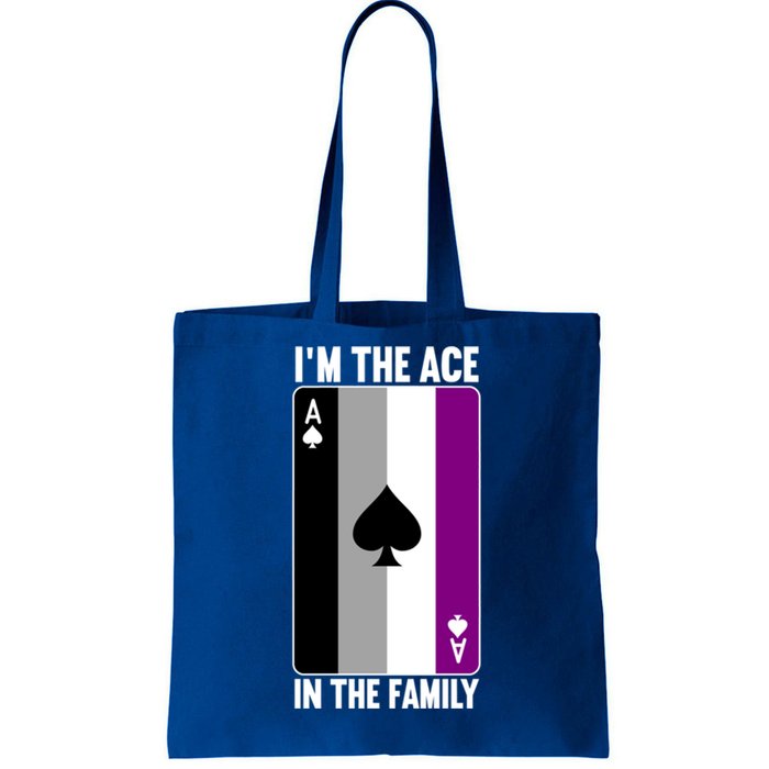 Asexual Pride Asexuality Awareness Im The Ace In The Family Cool Gift Tote Bag