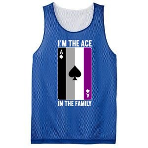 Asexual Pride Asexuality Awareness Im The Ace In The Family Cool Gift Mesh Reversible Basketball Jersey Tank