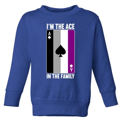 Asexual Pride Asexuality Awareness Im The Ace In The Family Cool Gift Toddler Sweatshirt