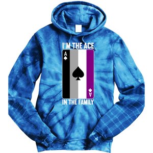 Asexual Pride Asexuality Awareness Im The Ace In The Family Cool Gift Tie Dye Hoodie