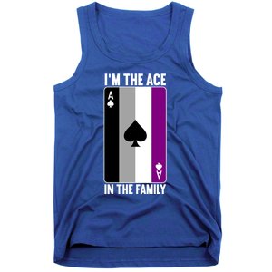 Asexual Pride Asexuality Awareness Im The Ace In The Family Cool Gift Tank Top