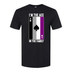 Asexual Pride Asexuality Awareness Im The Ace In The Family Cool Gift Softstyle CVC T-Shirt