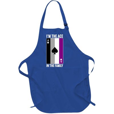 Asexual Pride Asexuality Awareness Im The Ace In The Family Gift Full-Length Apron With Pockets