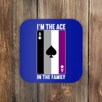 Asexual Pride Asexuality Awareness Im The Ace In The Family Gift Coaster