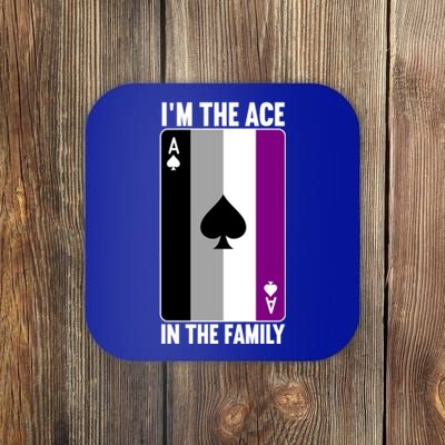 Asexual Pride Asexuality Awareness Im The Ace In The Family Gift Coaster