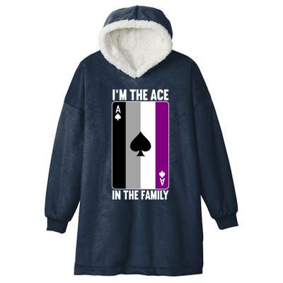 Asexual Pride Asexuality Awareness Im The Ace In The Family Gift Hooded Wearable Blanket