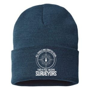 All People Are Created Equal Then A Few Become Surveyors Sustainable Knit Beanie