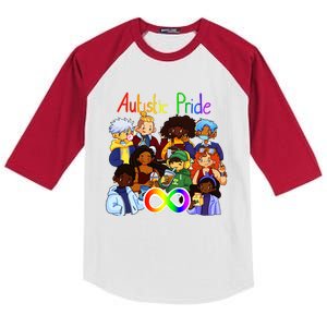 Autistic Pride Kids Colorblock Raglan Jersey