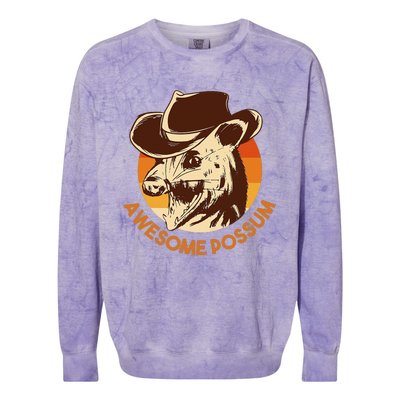 Awesome Possum Colorblast Crewneck Sweatshirt