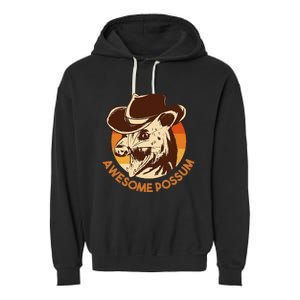 Awesome Possum Garment-Dyed Fleece Hoodie