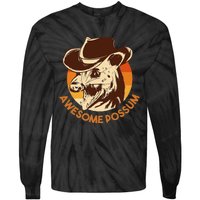 Awesome Possum Tie-Dye Long Sleeve Shirt