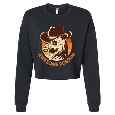 Awesome Possum Cropped Pullover Crew