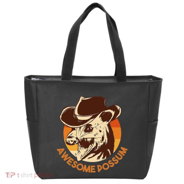 Awesome Possum Zip Tote Bag
