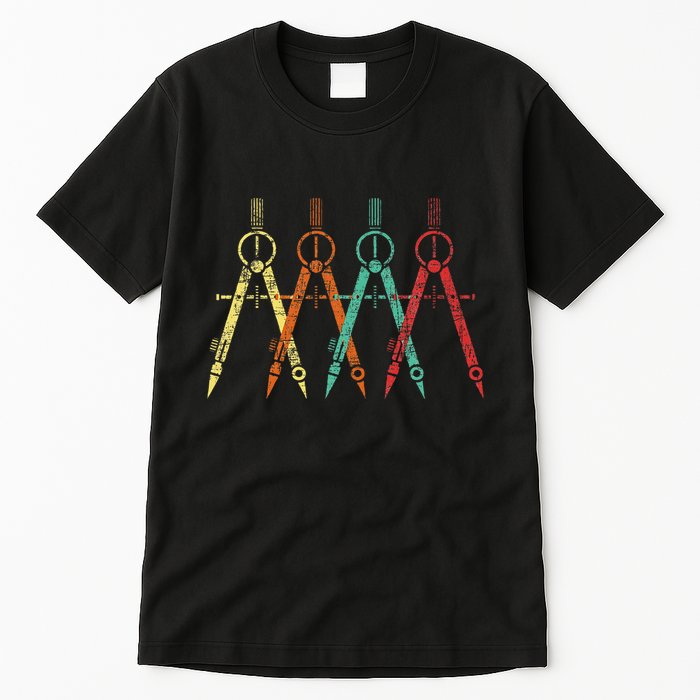 Architect Protractor Architecture Art Architectural Tall T-Shirt