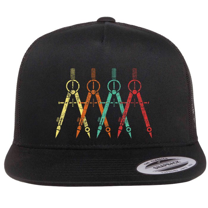 Architect Protractor Architecture Art Architectural Flatbill Hat