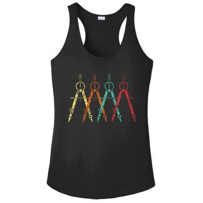 Architect Protractor Architecture Art Architectural Ladies PosiCharge Competitor Racerback Tank