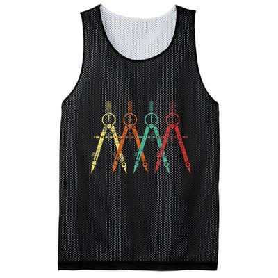Architect Protractor Architecture Art Architectural Mesh Reversible Basketball Jersey Tank