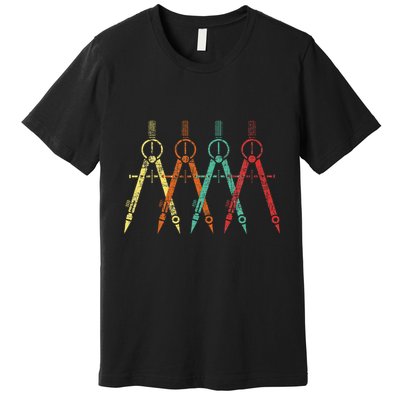 Architect Protractor Architecture Art Architectural Premium T-Shirt