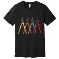 Architect Protractor Architecture Art Architectural Premium T-Shirt