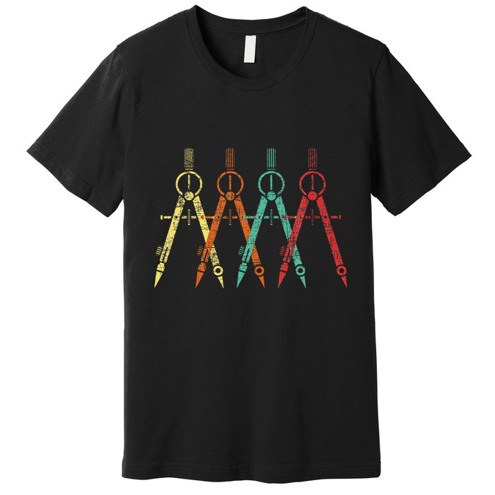 Architect Protractor Architecture Art Architectural Premium T-Shirt