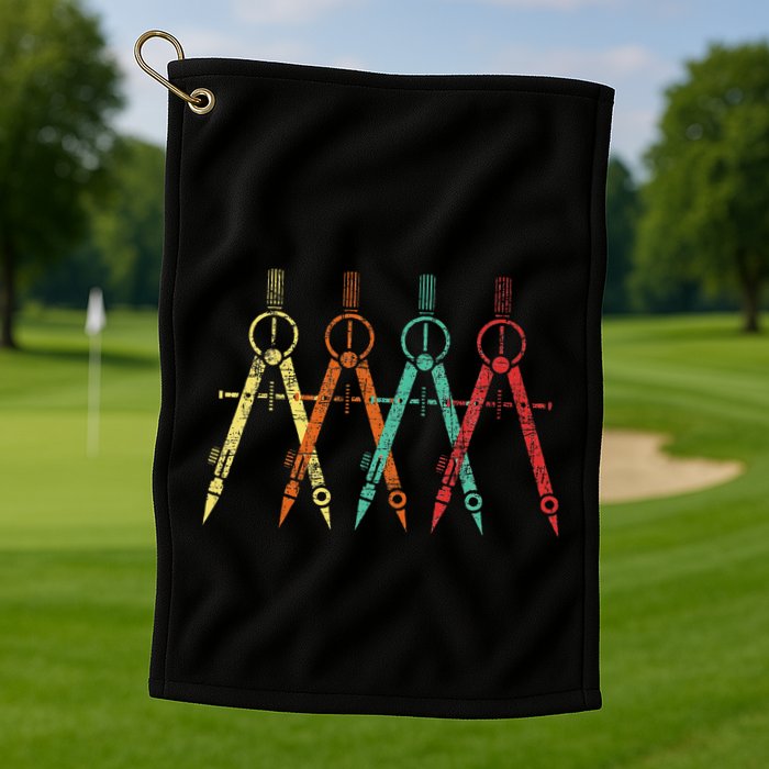 Architect Protractor Architecture Art Architectural Golf Towel