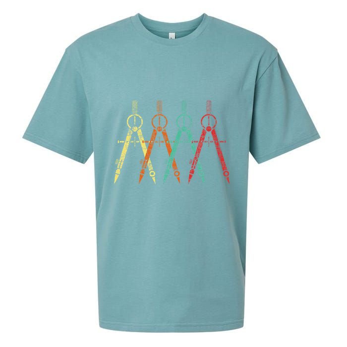 Architect Protractor Architecture Art Architectural Sueded Cloud Jersey T-Shirt