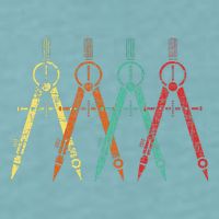 Architect Protractor Architecture Art Architectural Sueded Cloud Jersey T-Shirt