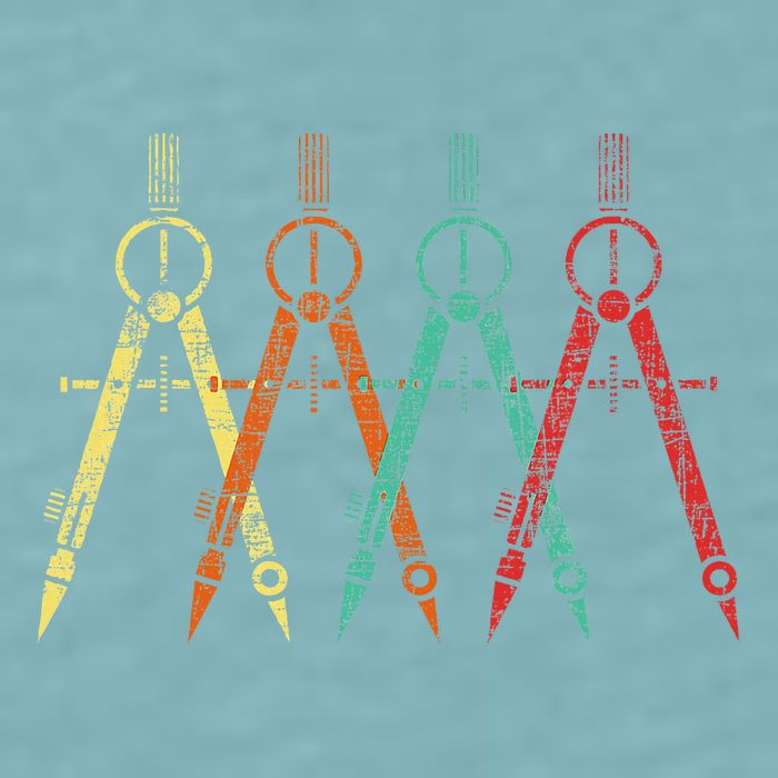 Architect Protractor Architecture Art Architectural Sueded Cloud Jersey T-Shirt