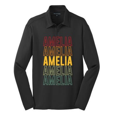 Amelia Pride Amelia Gift Silk Touch Performance Long Sleeve Polo