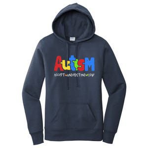 Autism Puzzle Accept Understand Love Autism Awareness Women's Pullover Hoodie