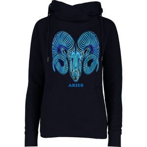 Aries Personality Astrology Zodiac Sign Horoscope Design Womens Funnel Neck Pullover Hood