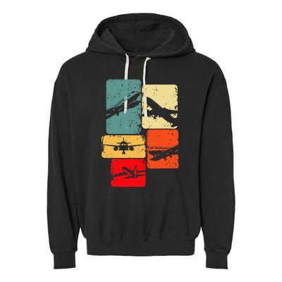 Airplane Pilot Garment-Dyed Fleece Hoodie