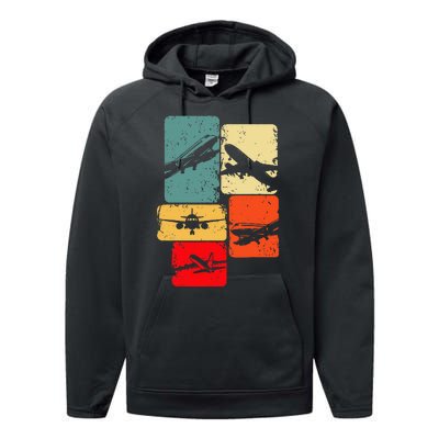 Airplane Pilot Performance Fleece Hoodie