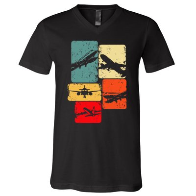 Airplane Pilot V-Neck T-Shirt