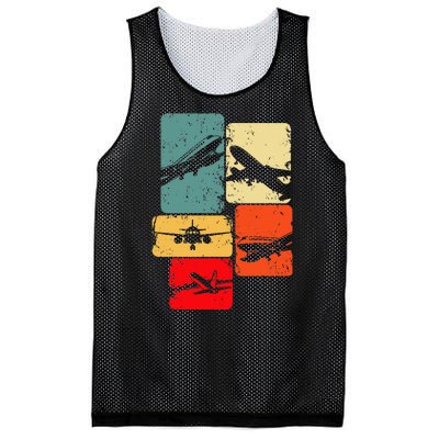 Airplane Pilot Mesh Reversible Basketball Jersey Tank