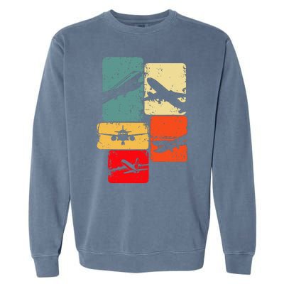 Airplane Pilot Garment-Dyed Sweatshirt