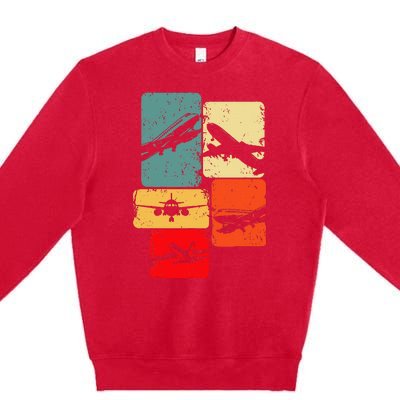 Airplane Pilot Premium Crewneck Sweatshirt