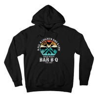 A Pig A Chicken And A Cow Walk into a Bar B Q Funny BBQ Joke Tall Hoodie