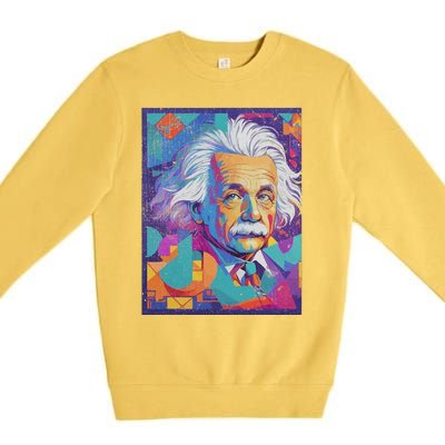 Albert Pop Art Portrait Premium Crewneck Sweatshirt