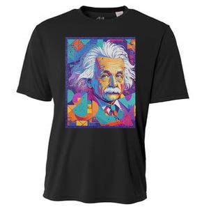 Albert Pop Art Portrait Cooling Performance Crew T-Shirt