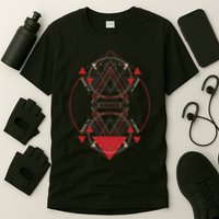 Alien Pyramid Abstract Geometry Sacred Geometry T-Shirt